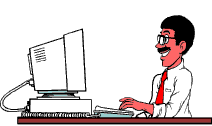 shitty 90s computer high five gif